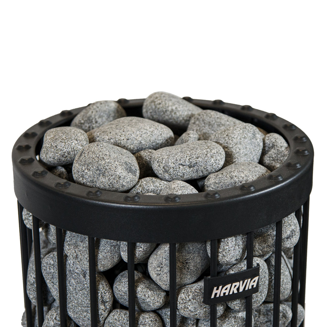 Harvia sauna heater stones rounded olivine diabase
