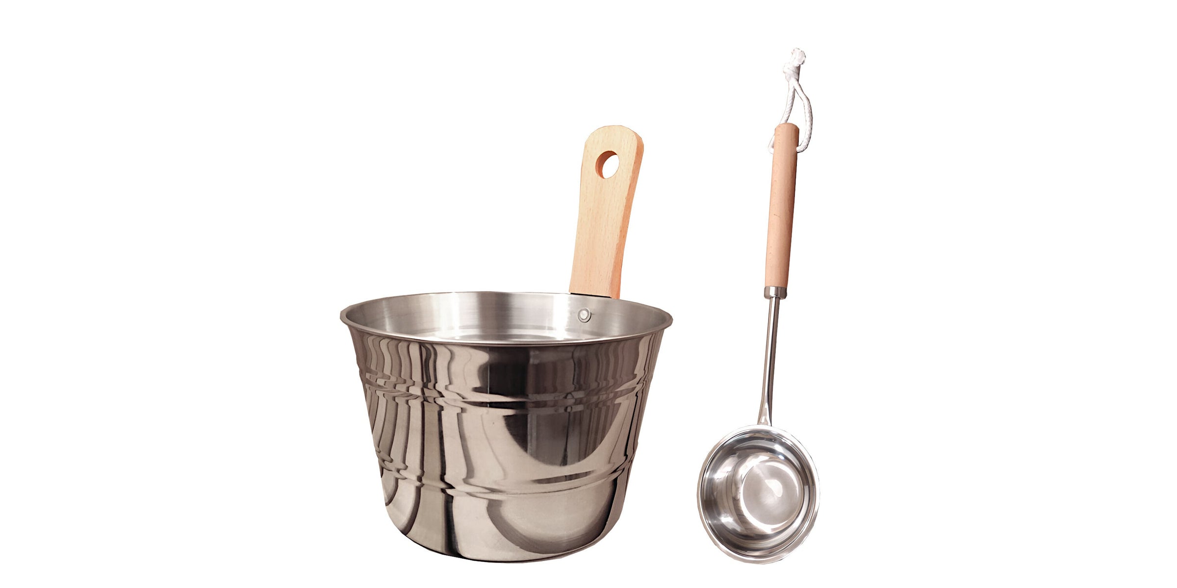 Sauna pails and water ladles