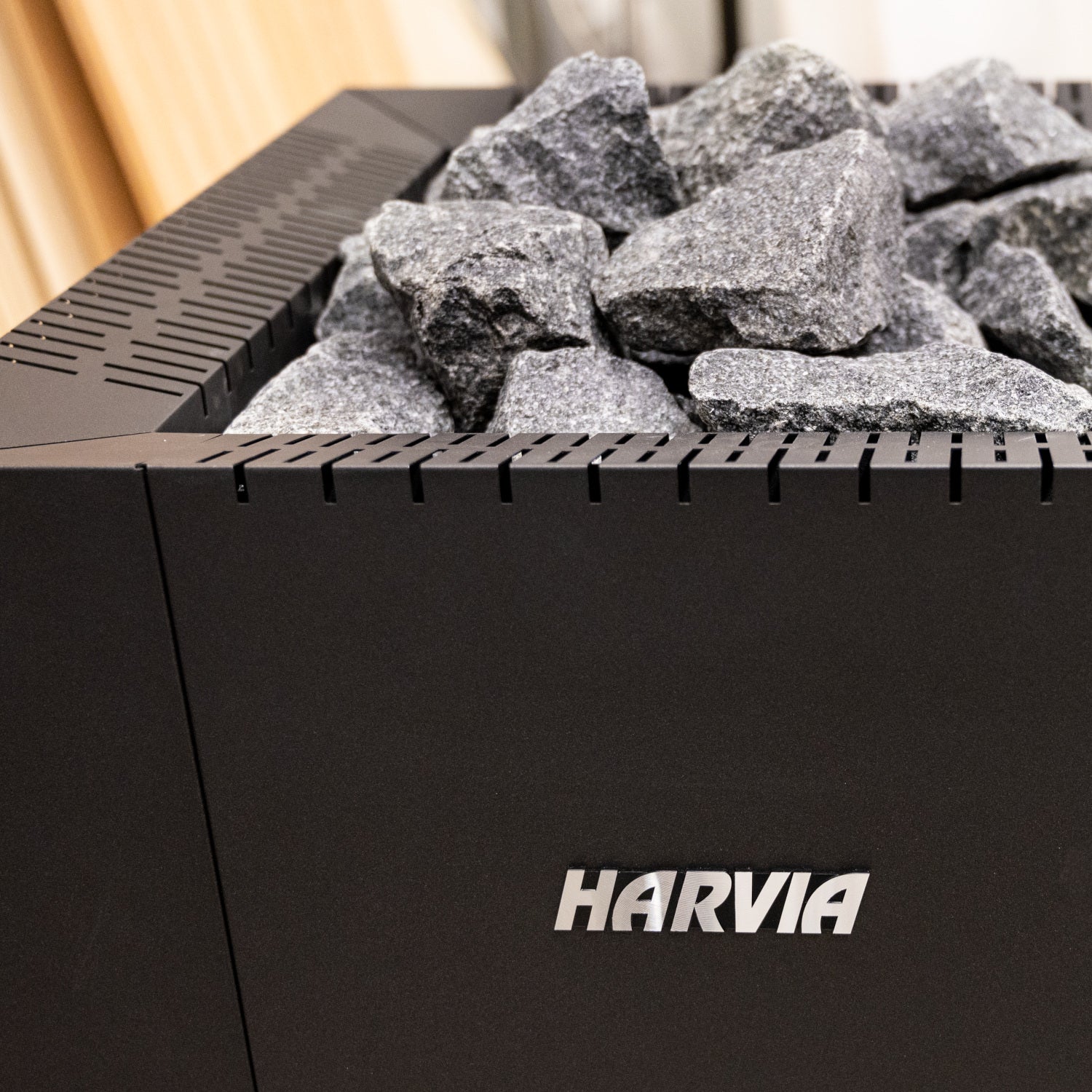 Harvia Linear 22 GreenFlame wood burning sauna heater with