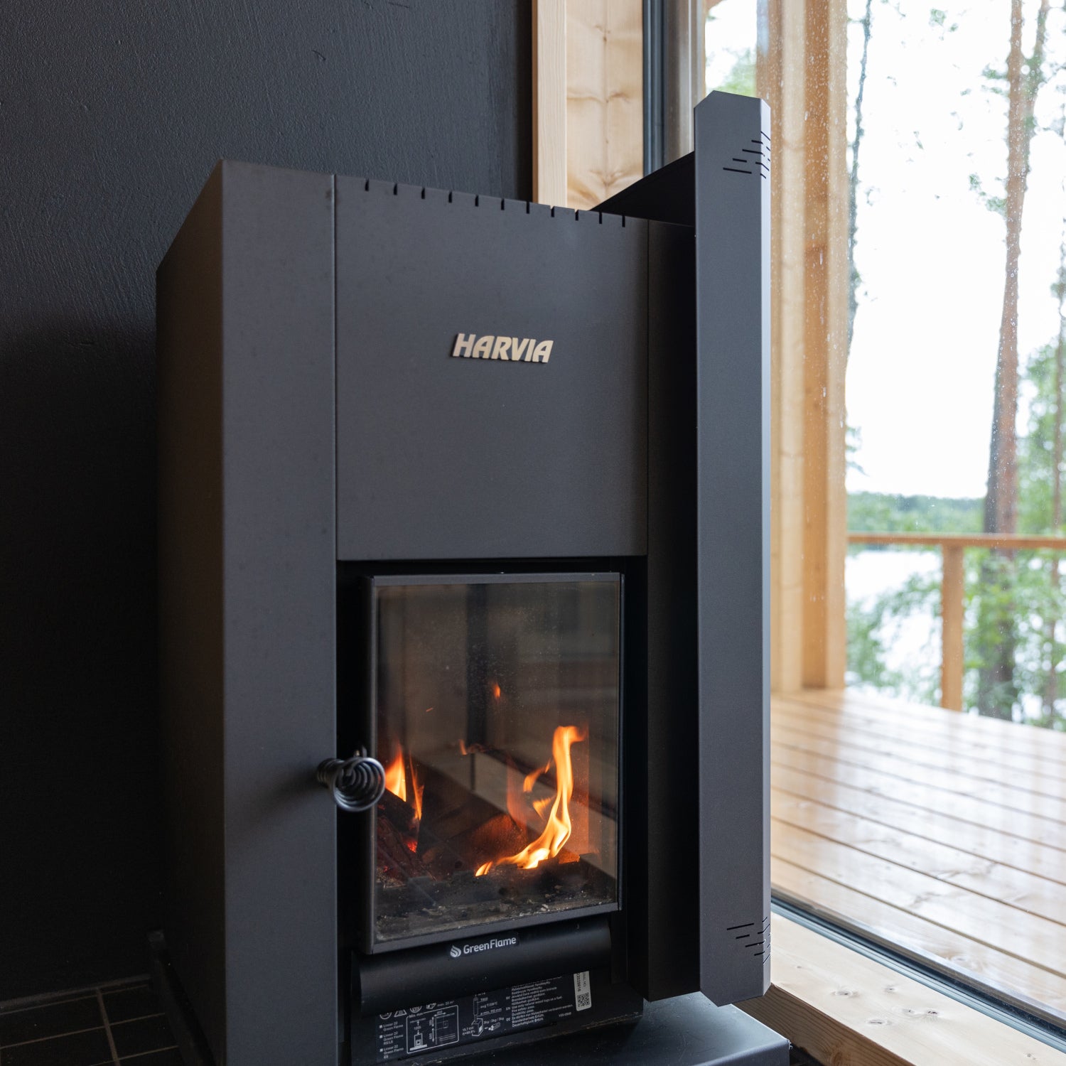 HakuBino➕CLAYSOPセット Harvia Linear 22 GreenFlame wood burning sauna heater – Saunastore.com