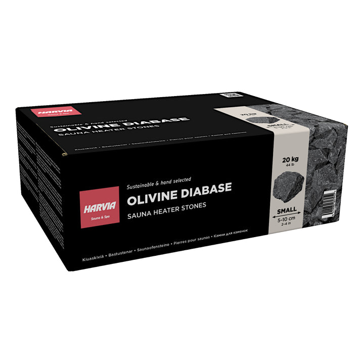 Harvia sauna heater stones edgy olivine diabase