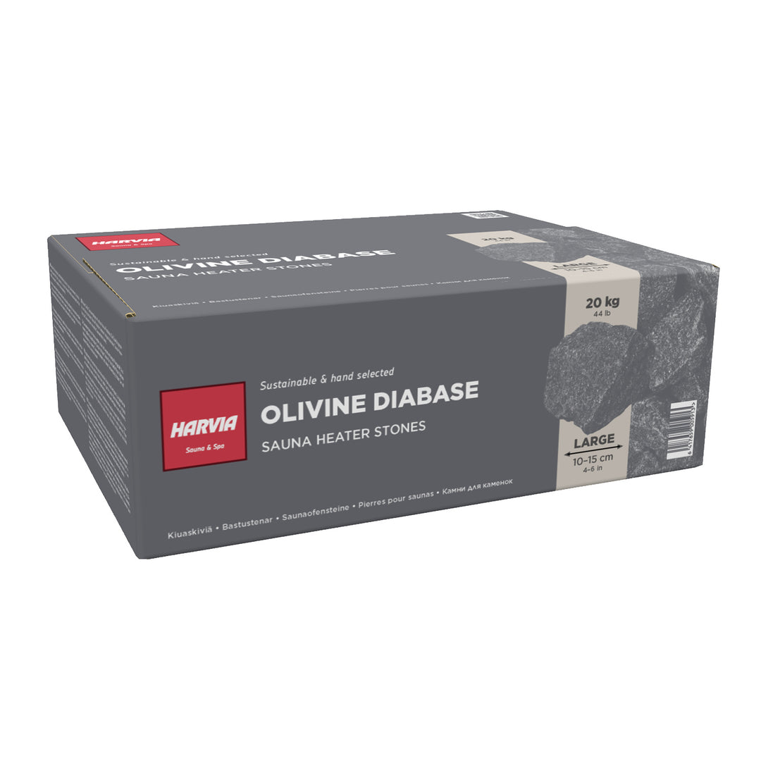 Harvia sauna heater stones edgy olivine diabase