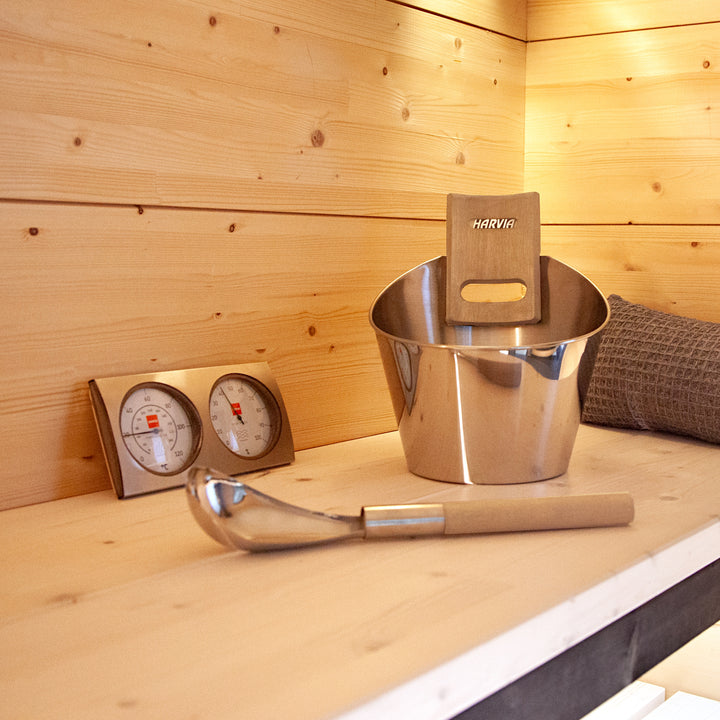 Harvia sauna accessory kit - Stainless Steel