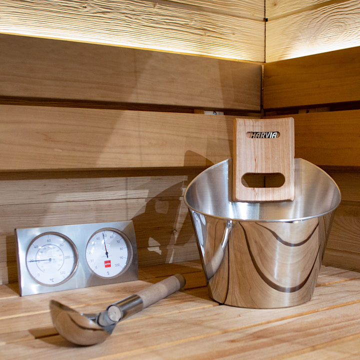 Harvia sauna accessory kit - Stainless Steel