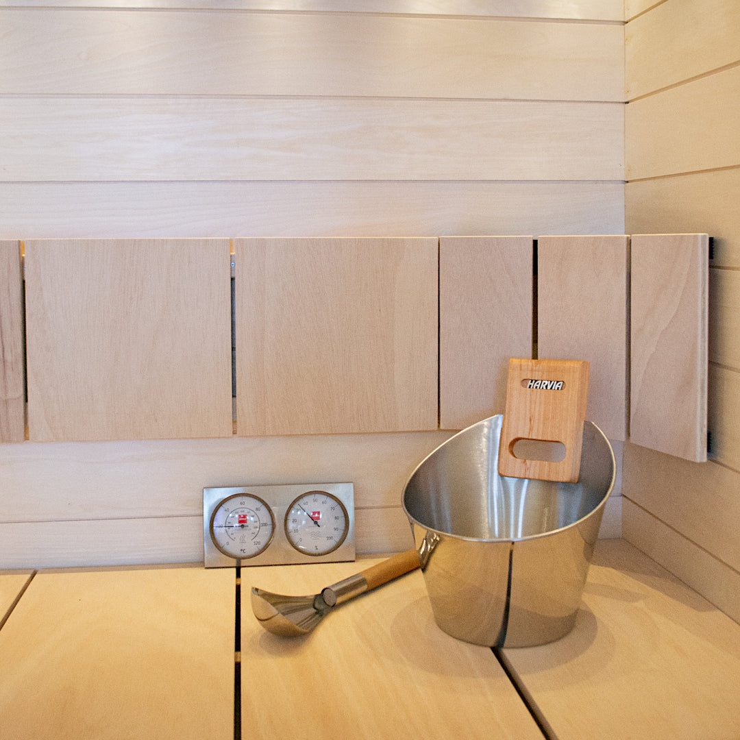 Harvia sauna accessory kit - Stainless Steel