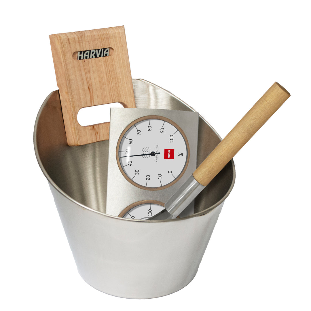 Harvia sauna accessory kit - Stainless Steel