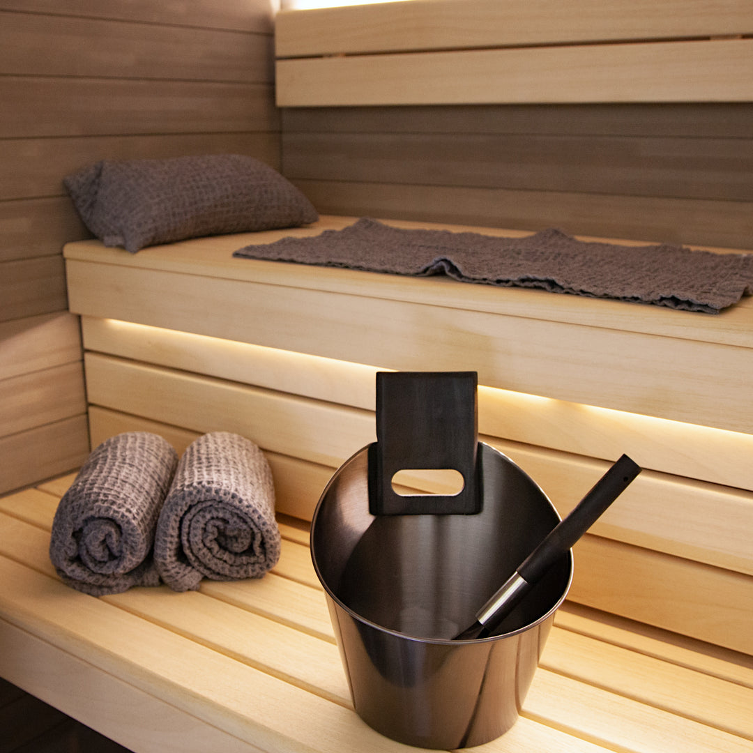 Harvia sauna accessory kit - Black Steel