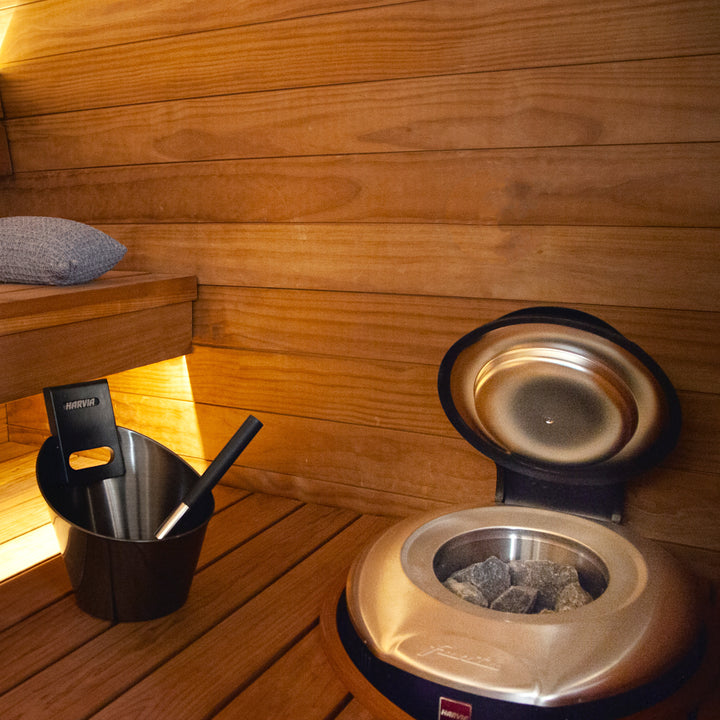 Harvia sauna accessory kit - Black Steel