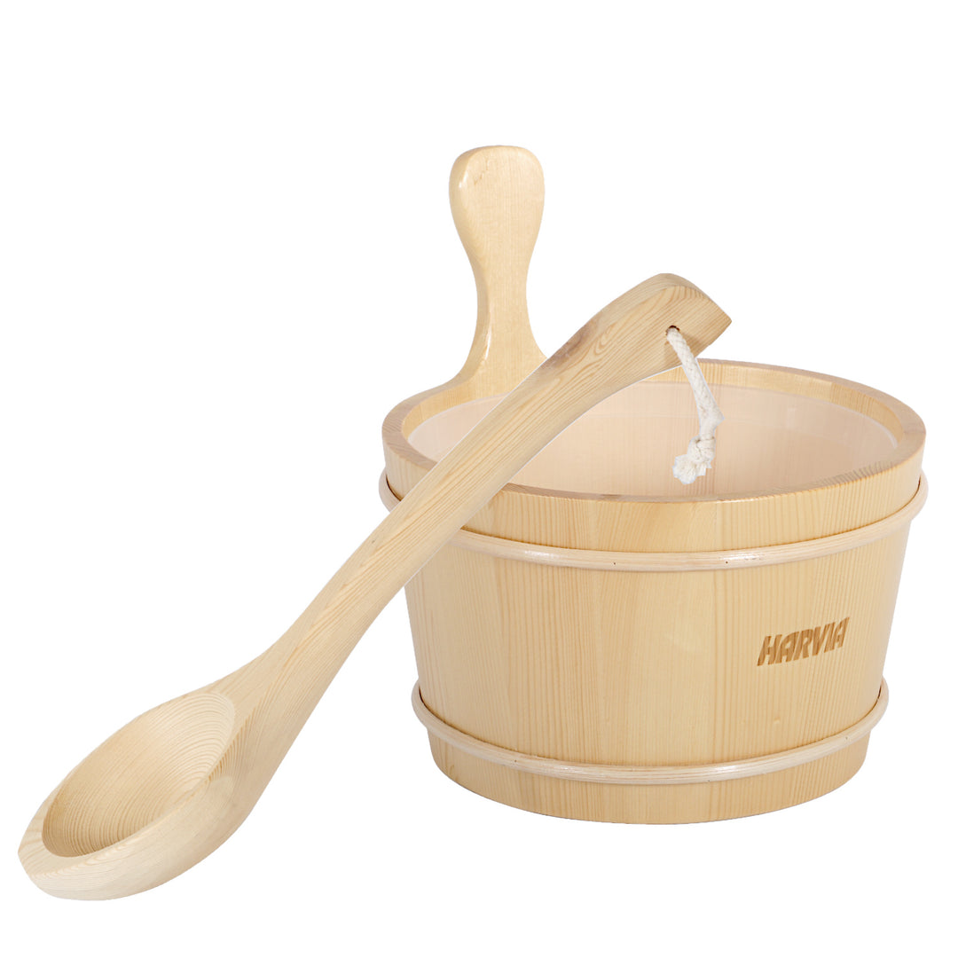 Harvia wooden bucket 4 liters