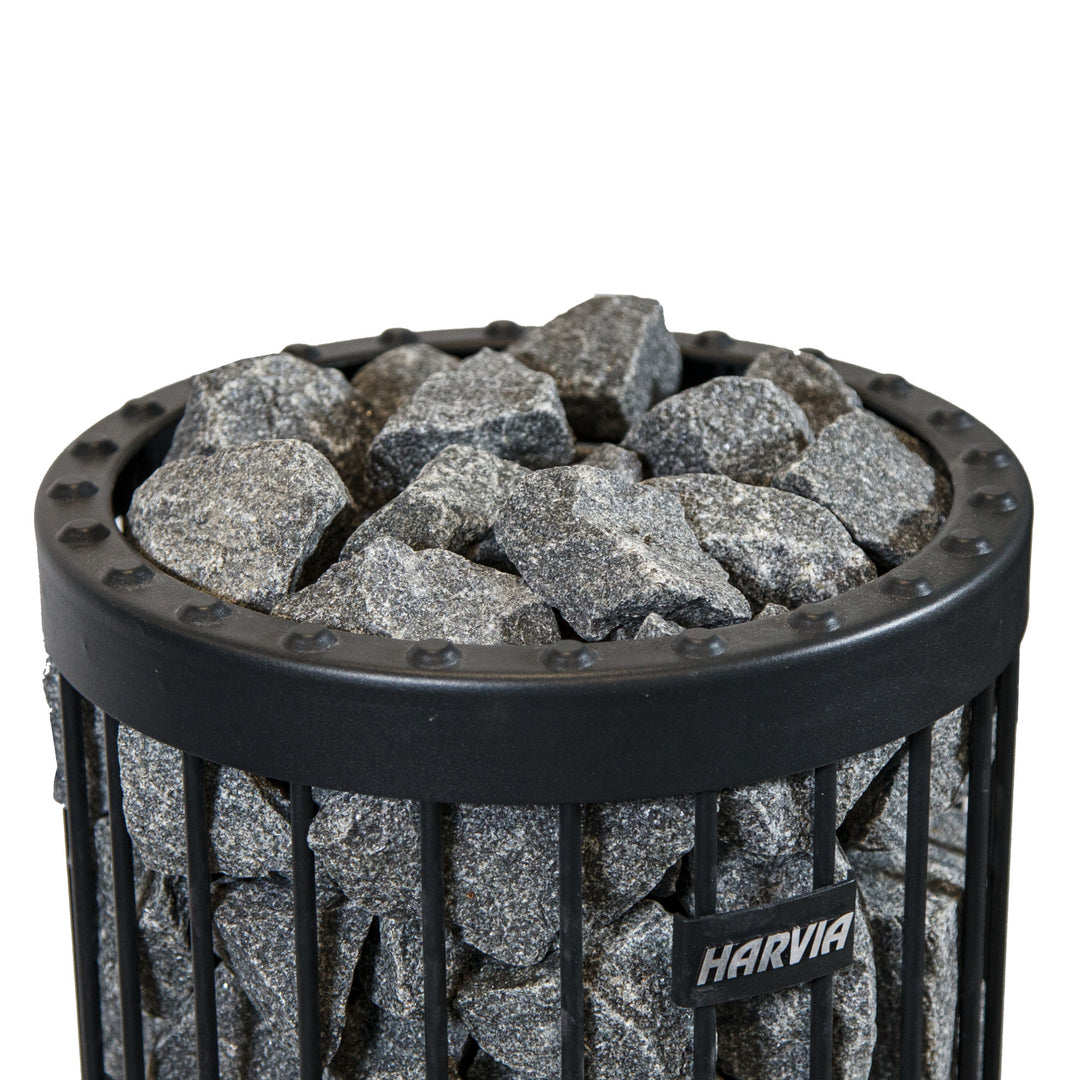 Harvia sauna heater stones edgy olivine diabase
