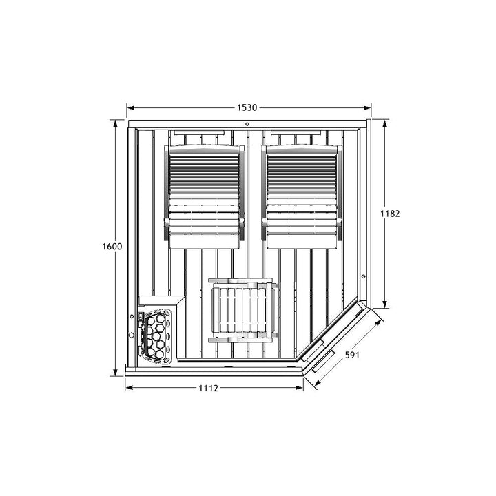 NL1516 Sella infrared hybrid sauna