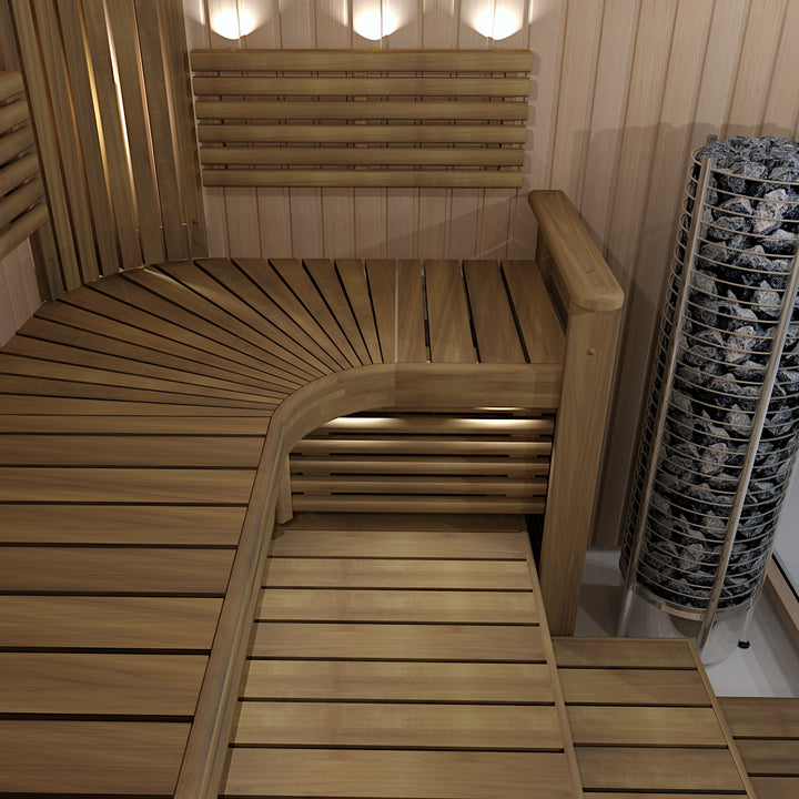 NL2320 Deco - White outdoor sauna