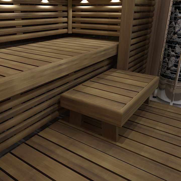 NL2320 Deco - White outdoor sauna