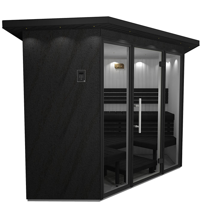 Triangle Sauna Layout Outdoor sauna NL2424 Deco triangle – Saunastore.com