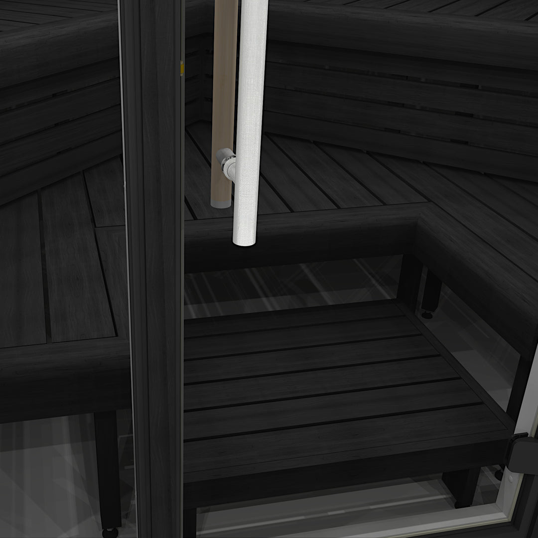 NL2424 Deco - triangle outdoor sauna